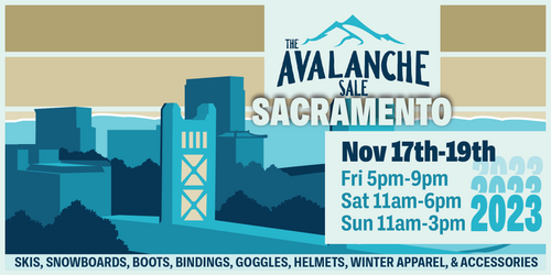 The Avalanche Sale Sacramento November 17 - November 19, 2023
