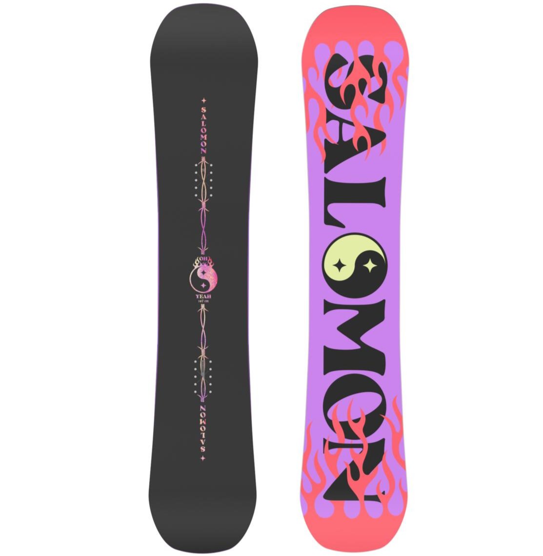 burton black and salmon snowboard Salomon Women's Oh Yeah Snowboard
