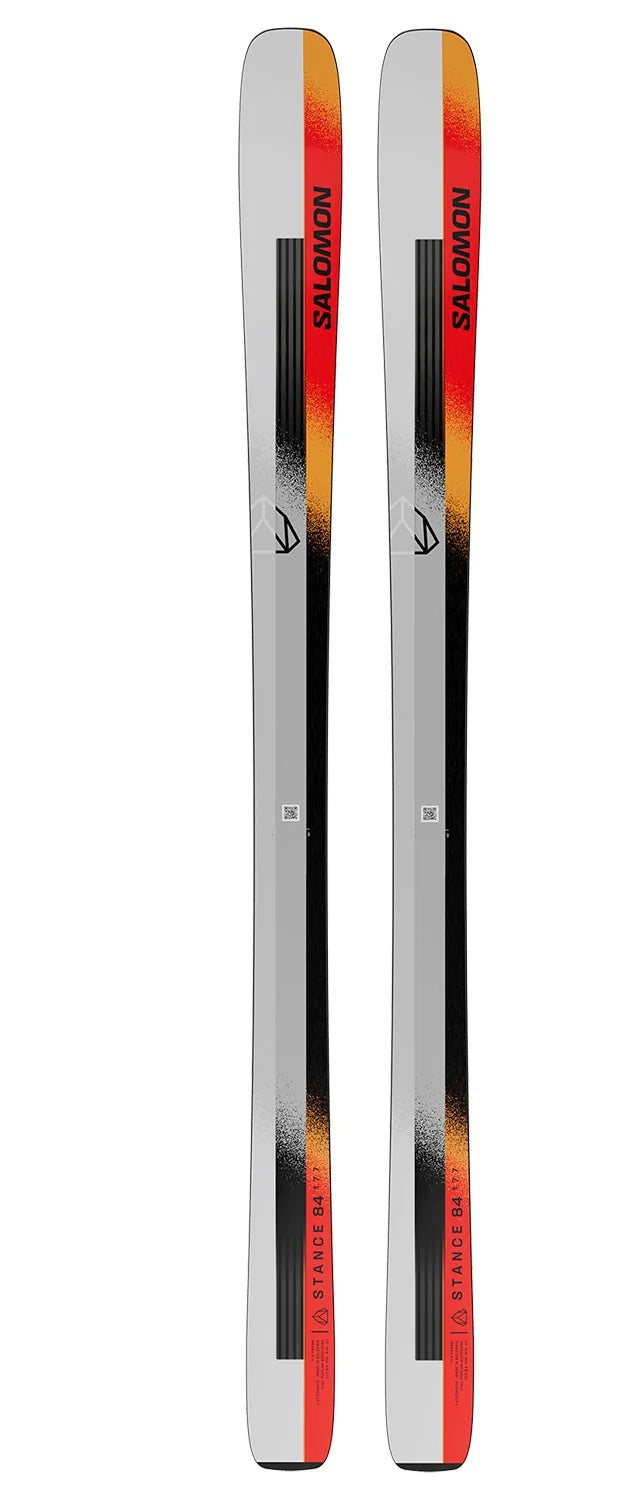 salomon 84 skis Stance with M12 Bindings 2026 mountain terrain Salomon MTN 84 Pure touring
