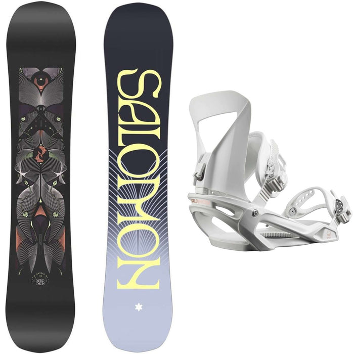 Salomon Ladies Wonder 2024 Snowboard Package With Spell Snowboard Bindings