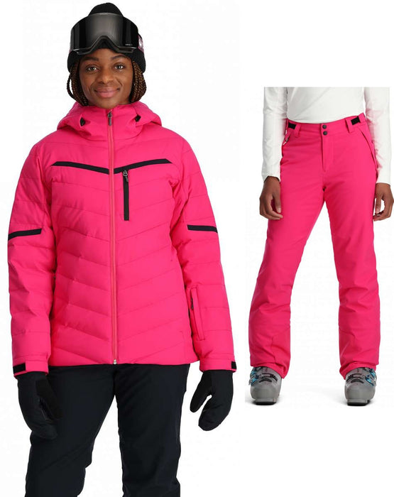 Spyder Ladies Brisk Synthetic Down Jacket + Section Insulated Pant 2024 Bundle