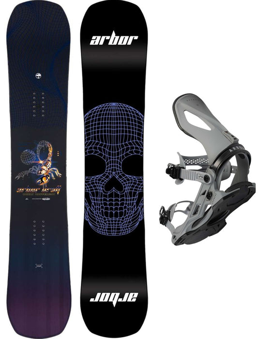Arbor Draft Camber Snowboard Package 2024 With Arbor Cypress Bindings