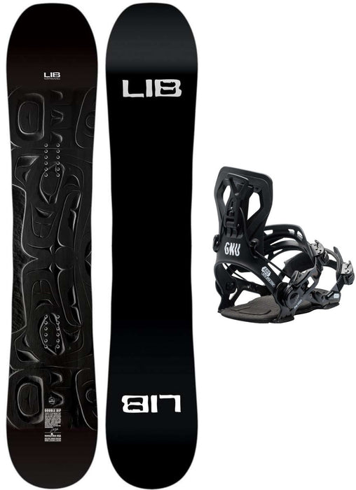 Lib Tech Double Dip Snowboard Package 2024 With GNU Psych Bindings