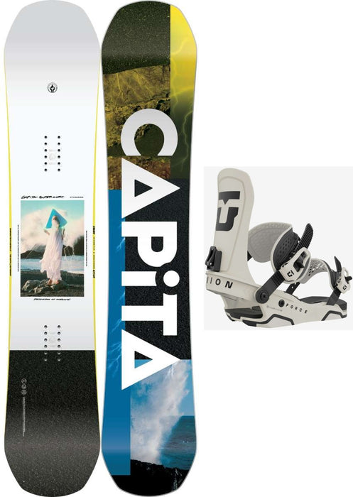 Capita Defenders of Awesome DOA Snowboard Package 2024 With Union Force LTD Bindings