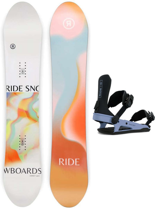 Ride Ladies Compact Snowboard Package 2024 With Ride Ladies CL-6 Bindings