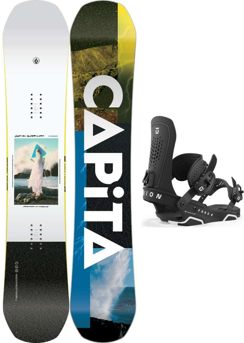 Capita Defenders of Awesome DOA Snowboard Package 2024 With Union Force Bindings