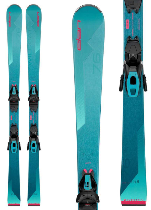 Elan Ladies Wildcat 76 System Ski With ELW 9 Ski Bindings 2022-2023