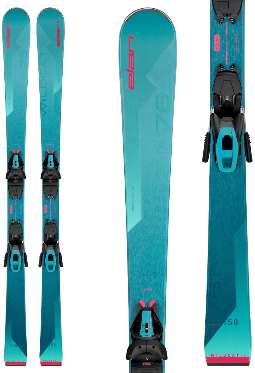 Elan Ladies Wildcat 76 System Ski With ELW 9.0 Ski Bindings 2024