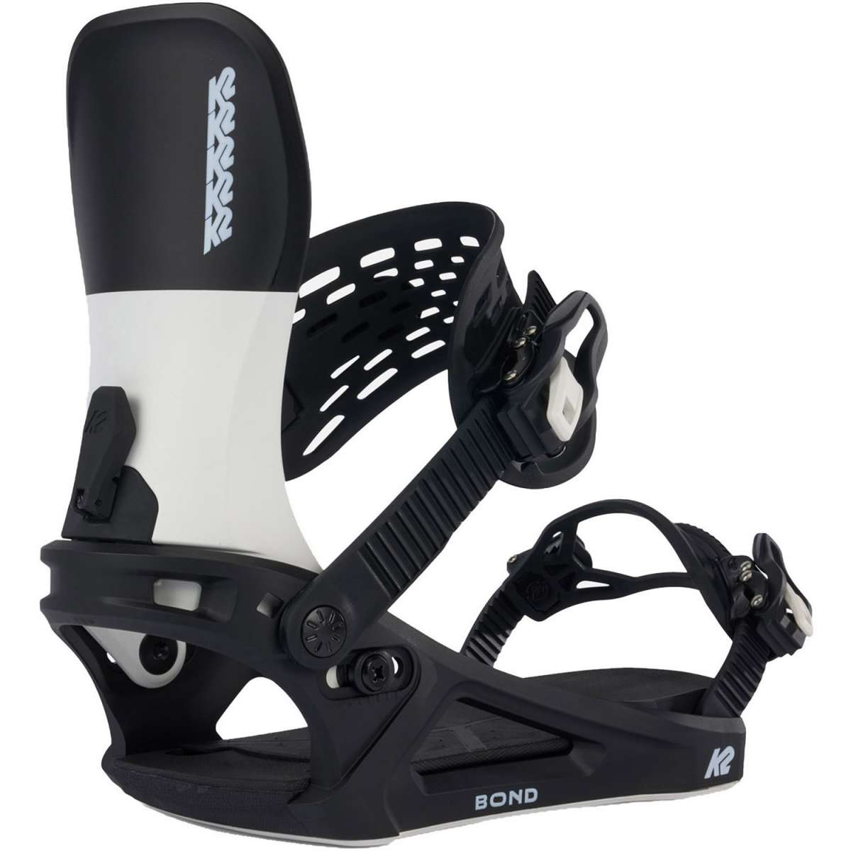 bindings for k2 skis K2 Bond Snowboard Bindings 2024 Black/White / L