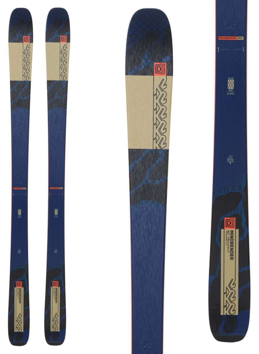 blue k2 breast cancer skis K2 Mindbender 90C Skis 2024