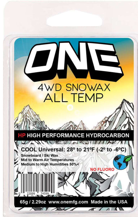 Oneball 4WD All Temp Cool Wax 28F - 21F 2024