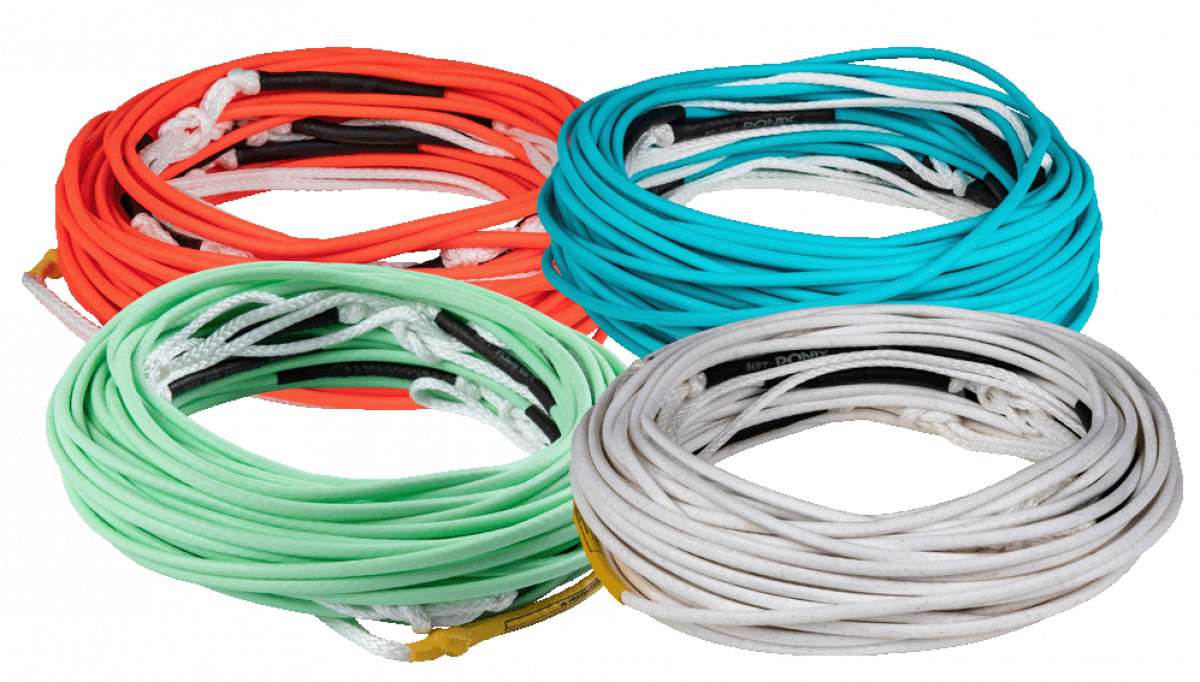 Ronix R8 Wakeboard Floating Mainline - 80 Ft Dyneema Rope With 7 Take-off Sections