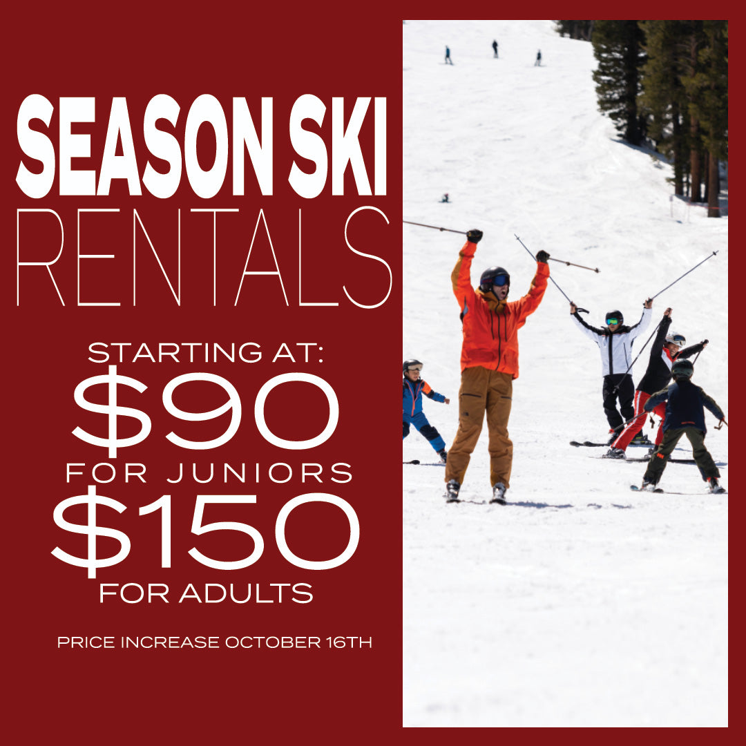 Season Ski & Snowboard Rentals 2024