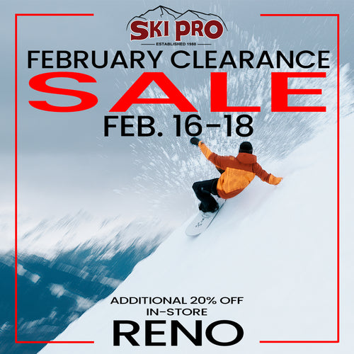 February Clearance Sale, RENO IN-STORE Feb. 16-18