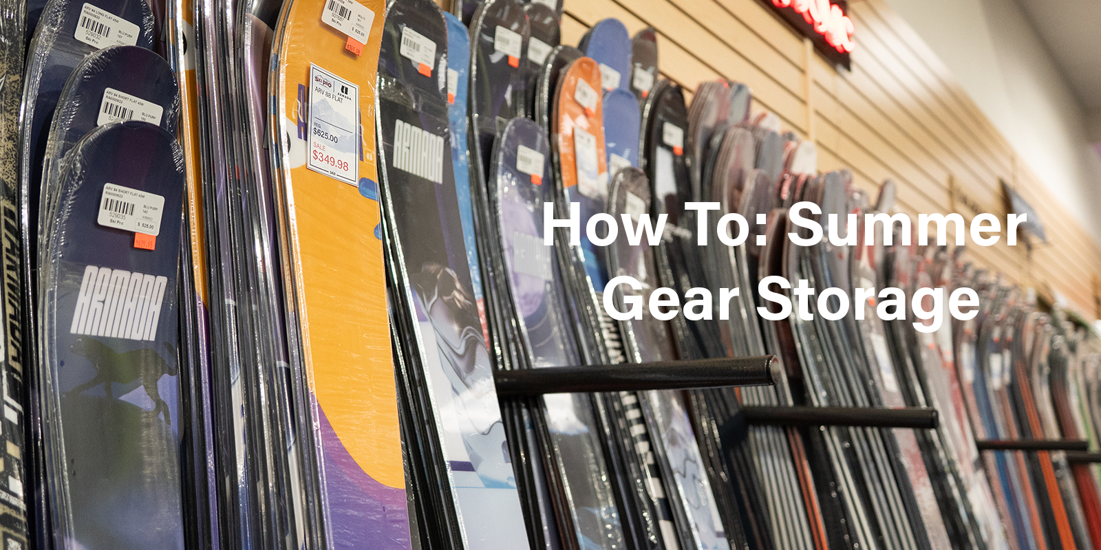How to Store Your Ski and Snowboard Gear for Summer