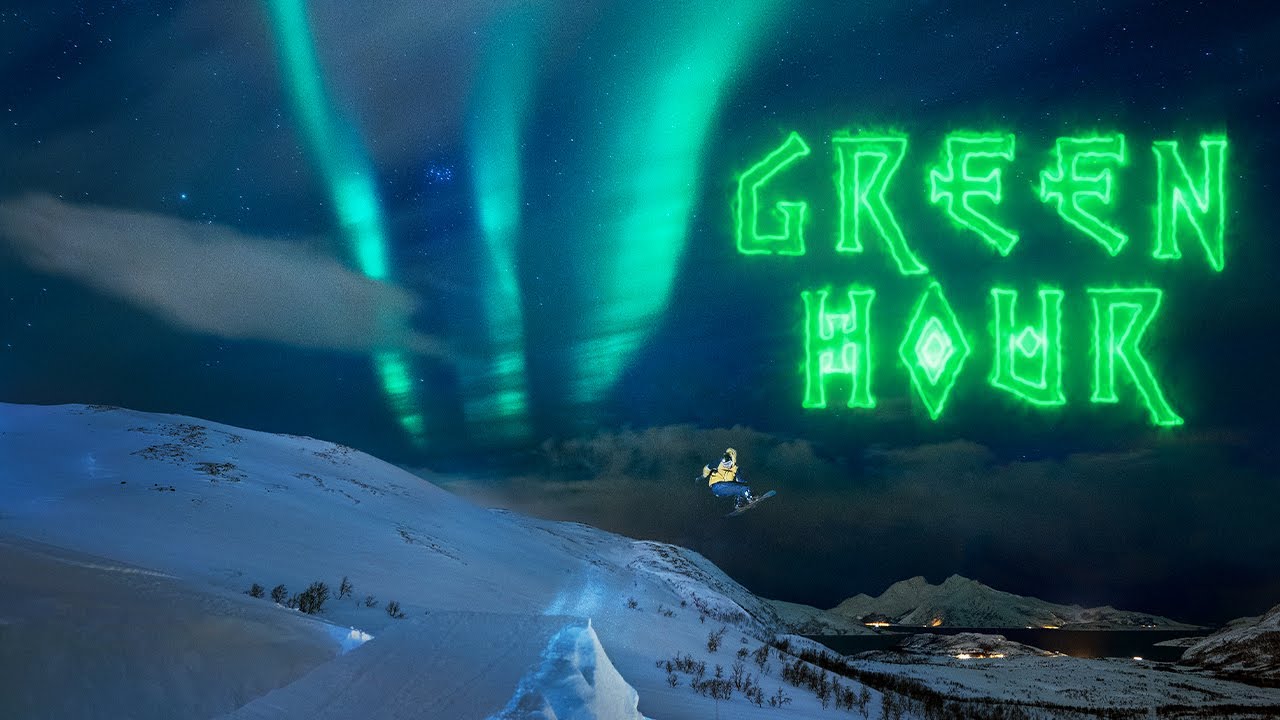 Video: Green Hour: Ståle, Torgeir and Rene snowboard under the Northern Lights.