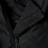 The 686 Women's GORE-TEX Willow Insulated Jacket 2025 is black with an insulated hood and a zippered front.