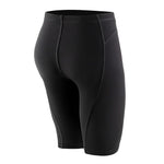 Speedo Vanquisher Jammer Tech Suit - Black swimsuit with a sleek, high-tech design and a shiny finish.