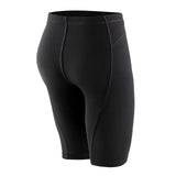 Speedo Vanquisher Jammer Tech Suit - Black swimsuit with a sleek, high-tech design and a shiny finish.