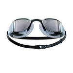 Speedo Fastskin Hyper Elite Mirror Goggle - A pair of mirrored goggles with a sleek, aerodynamic design and a strap that wraps around the head.