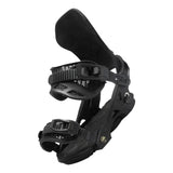Arbor Women's Sequioa Snowboard Bindings - Black bindings with a geometric pattern on the straps and buckles.