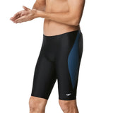 Speedo Tone Setter Jammer - Black swim brief with a white logo on the left leg.
