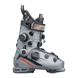 Nordica Speedmachine 3 120 BOA DD Ski Boots 2026 - A gray ski boot with orange accents and a black BOA dial on the side.