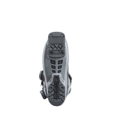 Nordica Speedmachine 3 120 BOA DD Ski Boots 2026 - A pair of gray ski boots with a black sole and laces, featuring a distinctive orange stripe on the side.