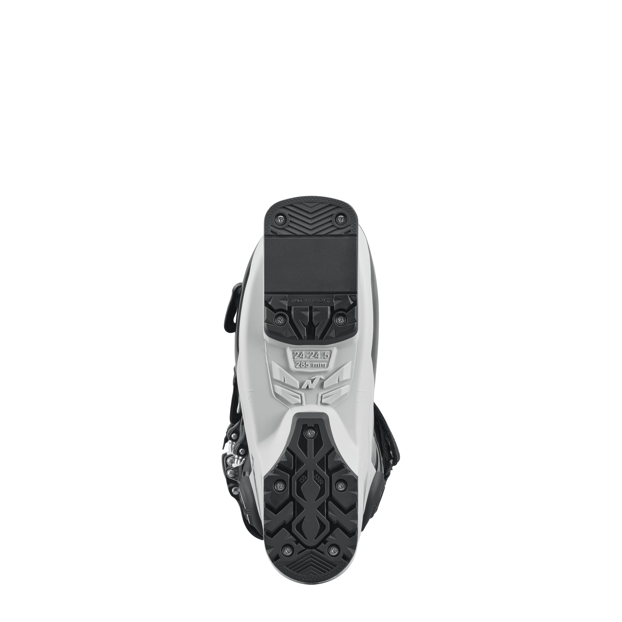 Nordica Women's Sportmachine 3 75 Ski Boots 2026 - Black ski boots with a textured, rubber-like material on the toe and heel areas.
