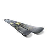Nordica Enforcer 94 Skis 2025 - A pair of black skis with yellow and white lettering, featuring a mountain range design on the top sheet.