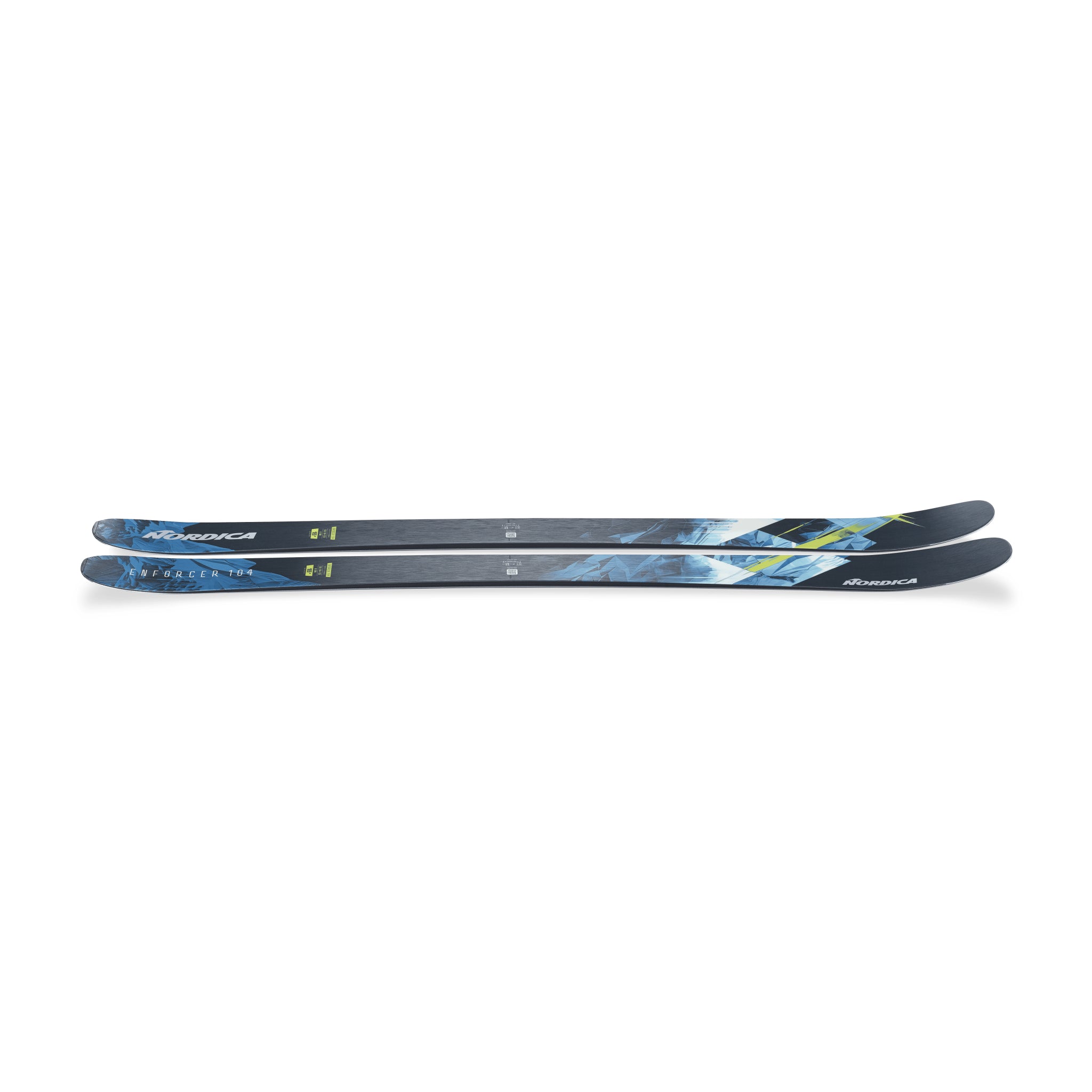 Nordica Enforcer 104 Skis - 2026 model skis with a sleek, modern design and subtle branding on the tip and tail.