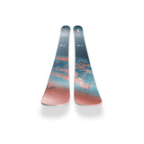 Nordica Women's Santa Ana 97 Skis 2026 - A pair of skis with a blue and white graphic design on a light gray background.