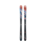 Nordica Women's Santa Ana 87 Skis 2026 - A pair of skis with a blue and pink gradient design, featuring a mountain range at the top and a wavy line pattern towards the bottom.