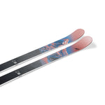 Nordica Women's Santa Ana 87 Skis 2026 - A pair of skis with a blue and pink graphic design featuring a mountain range.