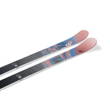 Nordica Women's Santa Ana 87 Skis 2026 - A pair of skis with a blue and pink graphic design featuring a mountain range.