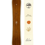 Arbor Women's Swoon Snowboard 2026 - A brown snowboard with a white border and small logo near the top.