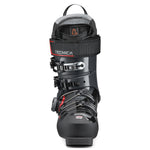 Tecnica Men's Mach 1 BOA HV 110 Ski Boots 2025 - Black ski boots with silver buckles and red accents.