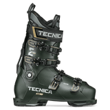Tecnica Mach1 LV 120 TD2 ski boot, dark green with black buckles and logos