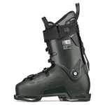 Ski boot Tecnica Mach1 MV 120 TD2 side profile in dark green with toe and ankle buckles