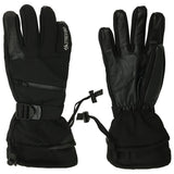 Treviso Scorcher Gloves 2020 - Black gloves with white logo on top of left thumb and black strap with buckle on wrist.