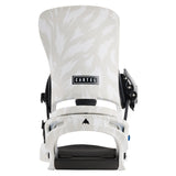 Burton Cartel Snowboard Bindings 2025 - A pair of black bindings with silver buckles and straps, featuring a sleek design on a solid white background.