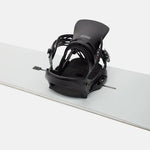 Burton Women's Lexa Est Snowboard Bindings - Black bindings with white logo on top strap and black buckles.