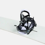 Burton - Junior's Smalls Bindings 2025 are black with white accents and a small Burton logo on the top strap.