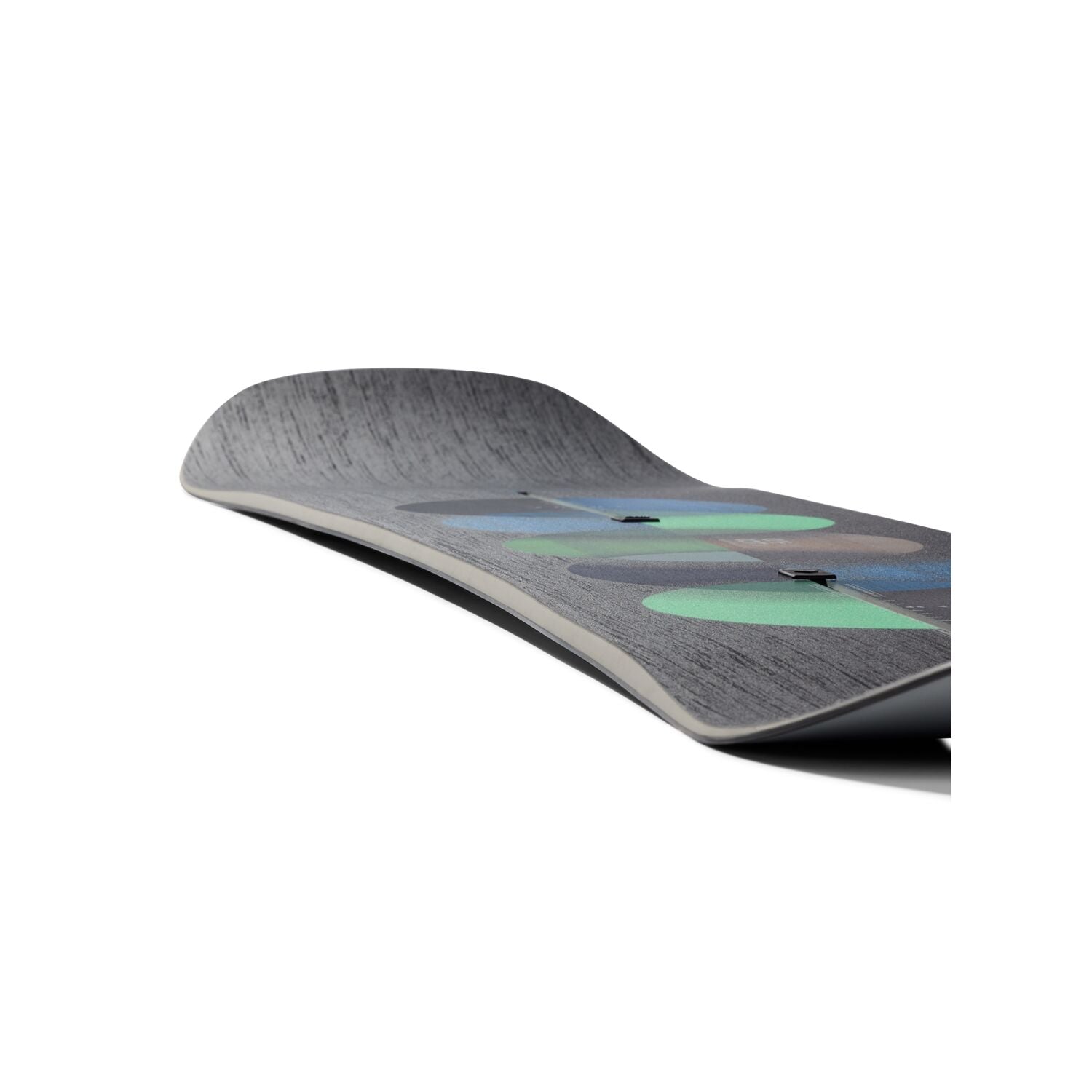 Burton Custom Snowboard 2025 - A black snowboard with a white logo on top of it.