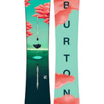 Burton Women's Yeasayer Flying V Snowboard 2025 - A snowboard with a flying v shape and a black base color.