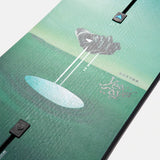 Burton Women's Yeasayer Flying V Snowboard 2025 - A women's snowboard with a flying v shape and a pink logo on top.