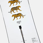 Burton Process Board Flying V Snowboard 2025 - White snowboard with black and yellow tiger stripes on the top, featuring a flying v logo in white letters.