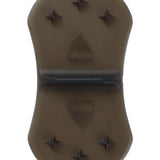 Burton - Medium Spike Stomp Pad 2024 is a brown stomp pad with six dark-brown spikes and a triangular logo in the center.