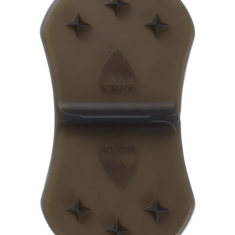 Burton - Medium Spike Stomp Pad 2024 is a brown stomp pad with six dark-brown spikes and a triangular logo in the center.