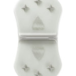 Burton - Medium Spike Stomp Pad 2024 is shown in a light gray color with a textured surface and small spikes on top.